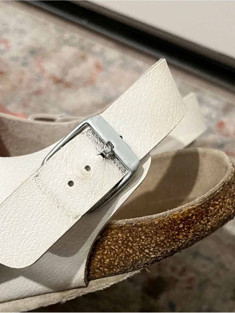 Birkenstock White Two-Strap Open-Toe Women's Sandals